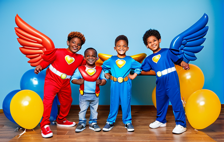 슈퍼윙스 코스프레 의상 추천 - **

"A happy young child dressed as Jett from Super Wings, fully clothed in a high-quality costume w...