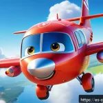 Home 20 슈퍼윙스 아리의 등장 에피소드 - A vibrant and dynamic scene featuring Ari from Super Wings, depicted as a sleek, modern airplane cha...