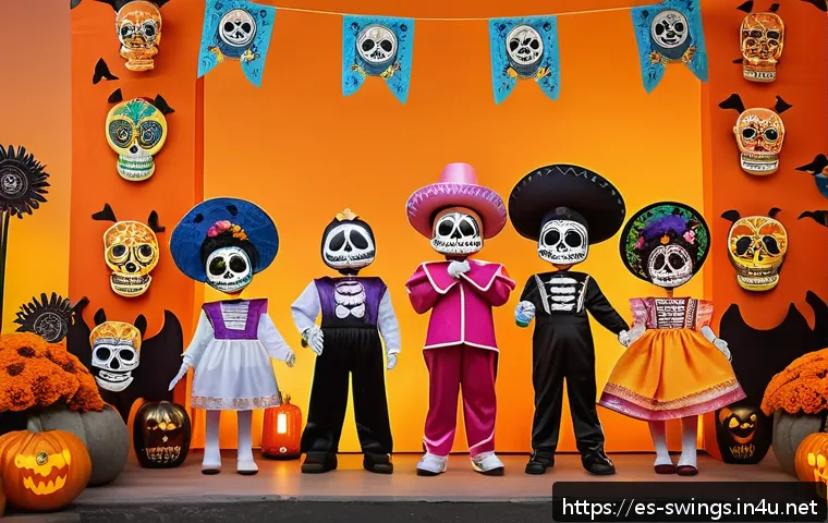 슈퍼윙스 핼러윈 에피소드 - A vibrant Halloween-themed scene featuring the Super Wings characters dressed in colorful costumes w...
