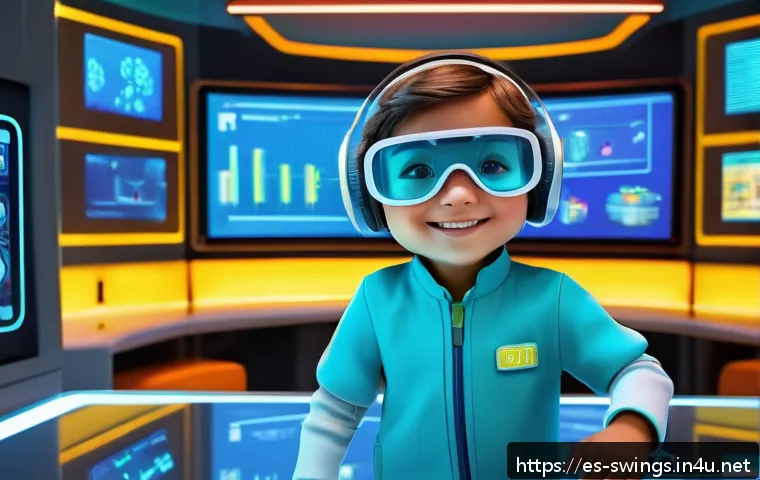 슈퍼윙스 디지의 성격 분석 - A cheerful, curious young animated character named Digi, wearing futuristic casual clothes and prote...